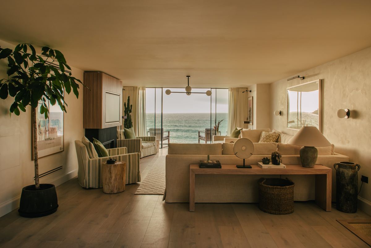 Open-plan living and dining