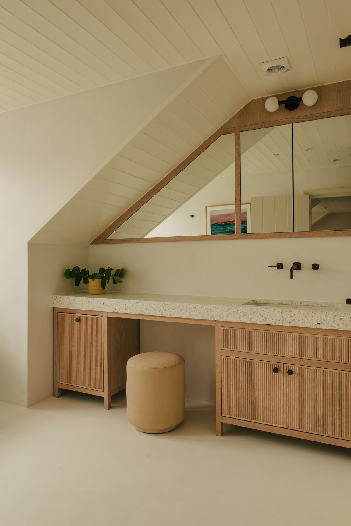 Vanity under the eaves