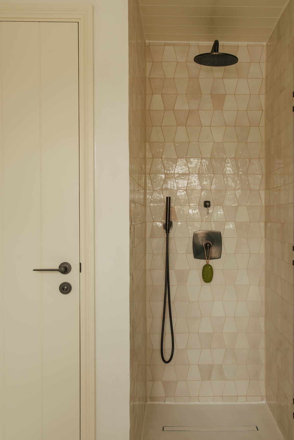 Tiled shower
