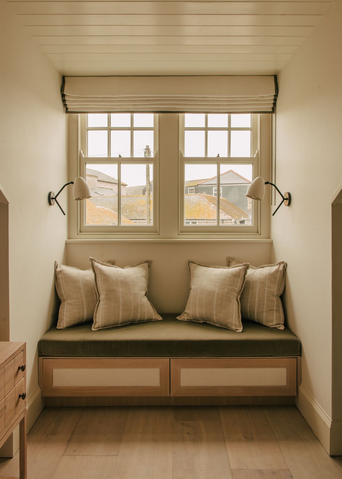 Window seat over the rooftops